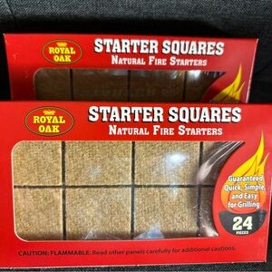 Royal Oak Starter Squares Fire Starters 2-Pack (24 Ct Each)